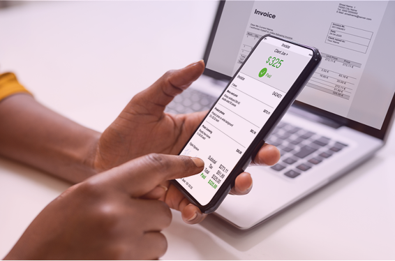 Collecting invoices on the phone