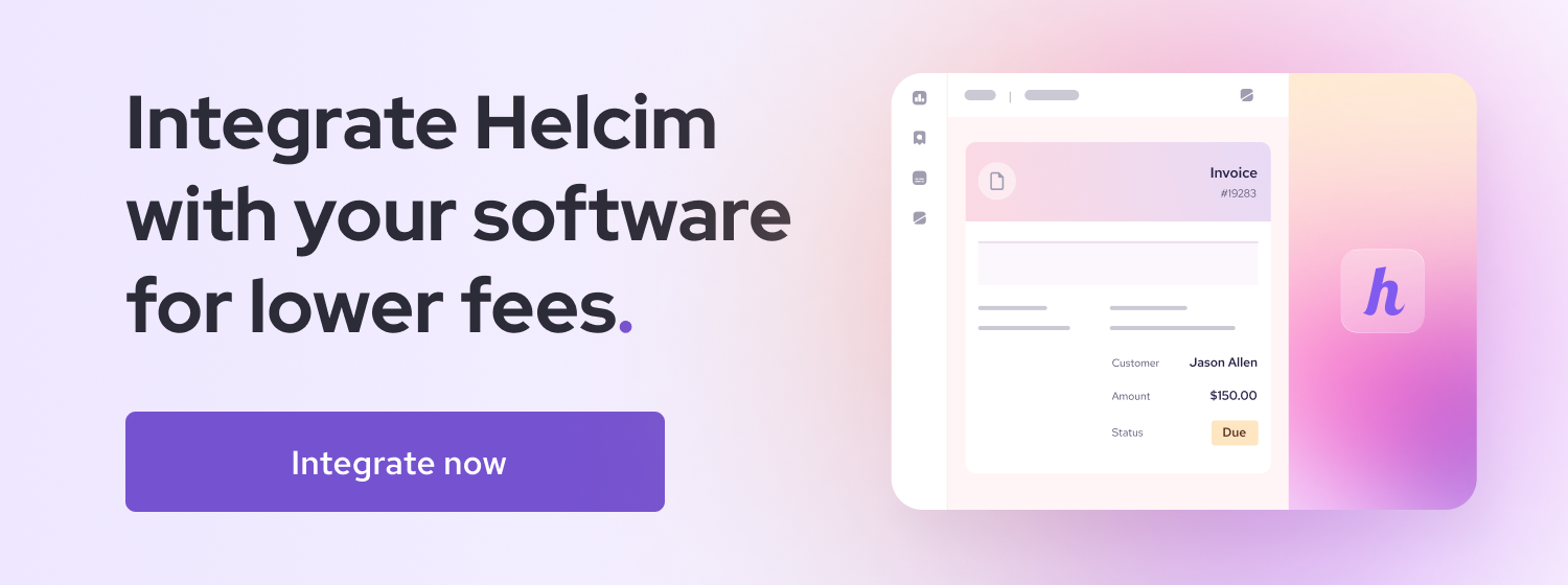 Integrate online payment processing with your software