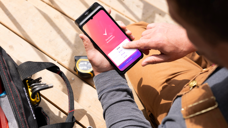 Contractor use pay as you go payment machine