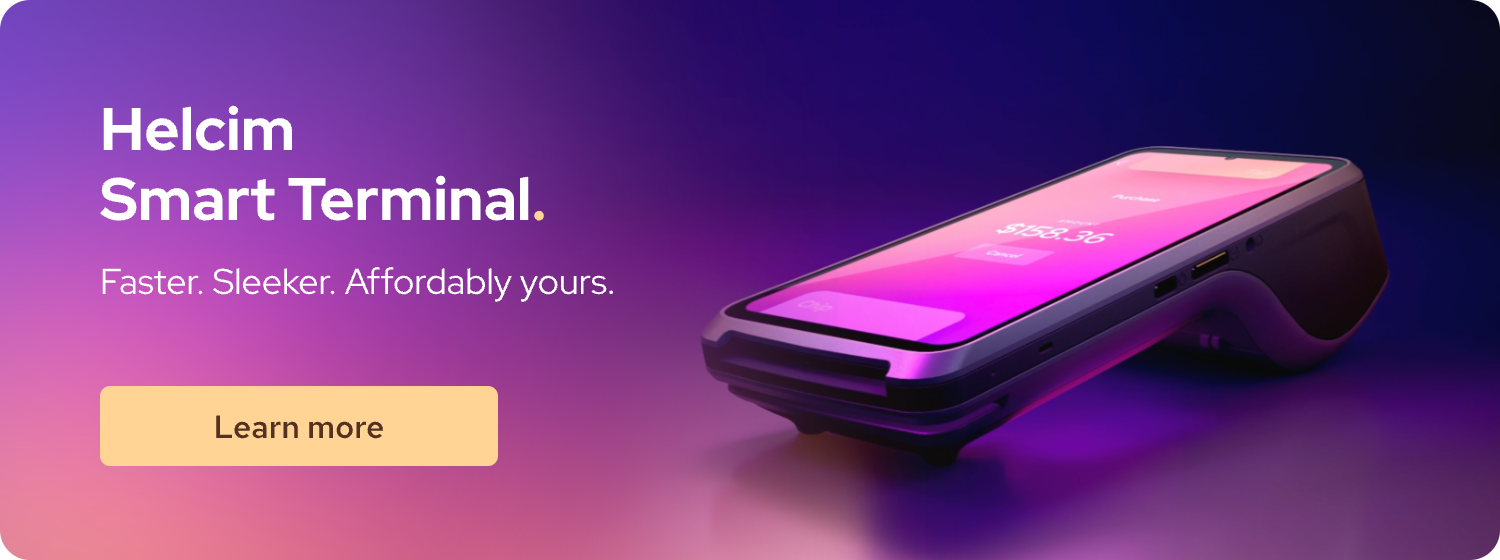 Helcim Smart Terminal a modern eftpos machine